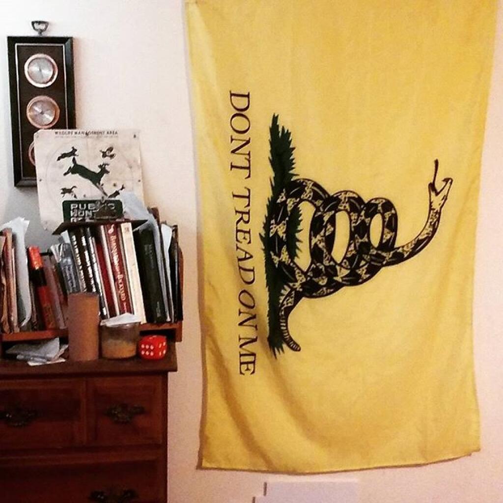 Photo: Found my Gadsden Flag in my truck