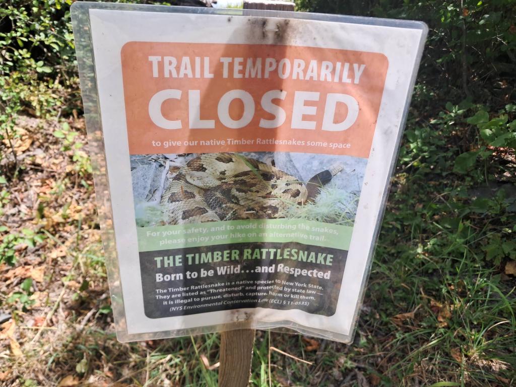 Photo: Closed for the Rattlesnakes!
