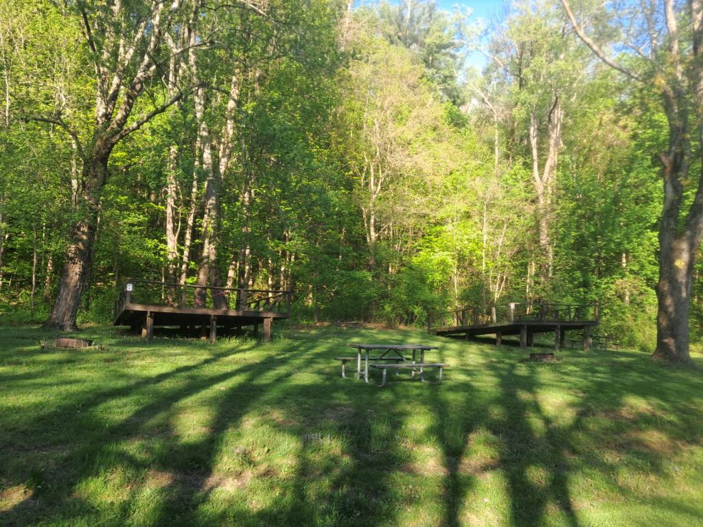 Photo: Tent Platforms at Taconic State Park Campground