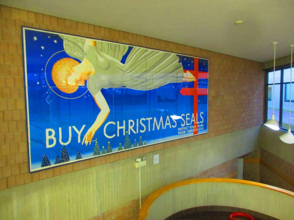 Photo: Rockwell Kent Billboard for Christmas Stamps