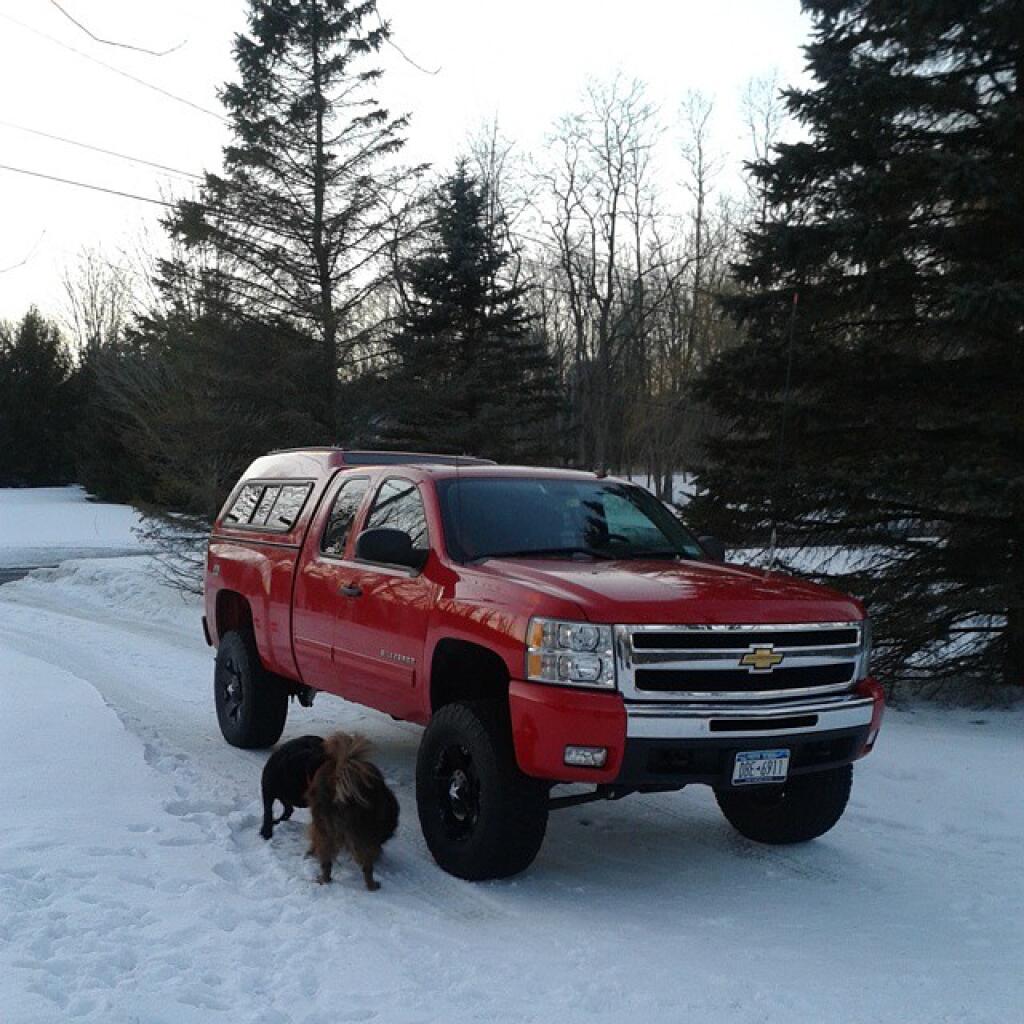 Photo: Gave Big Red a bath