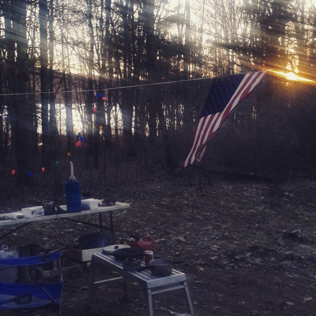 Photo: Last evening camp