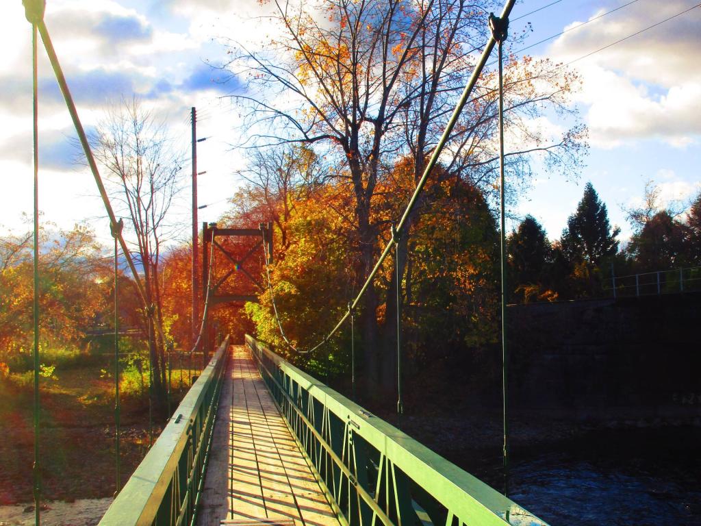 Photo: Plattsburgh Suspension Bridge