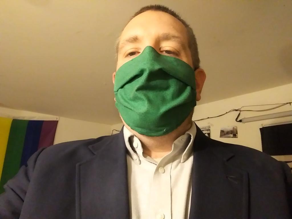 Photo: Modeling my Jackson Mask 😷
