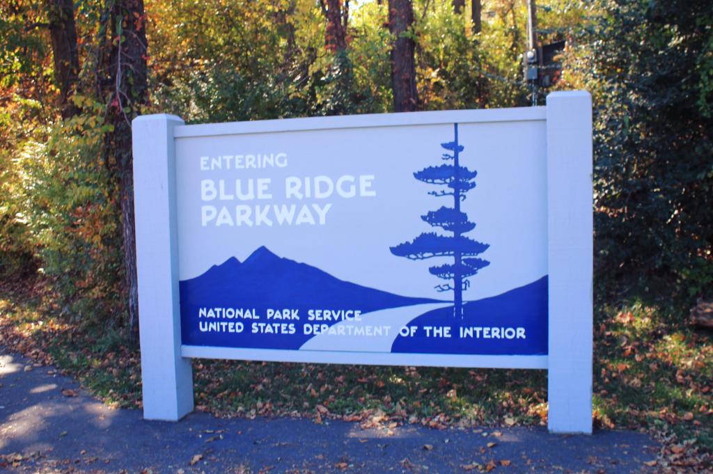 Photo: Entering Blue Ridge Parkway