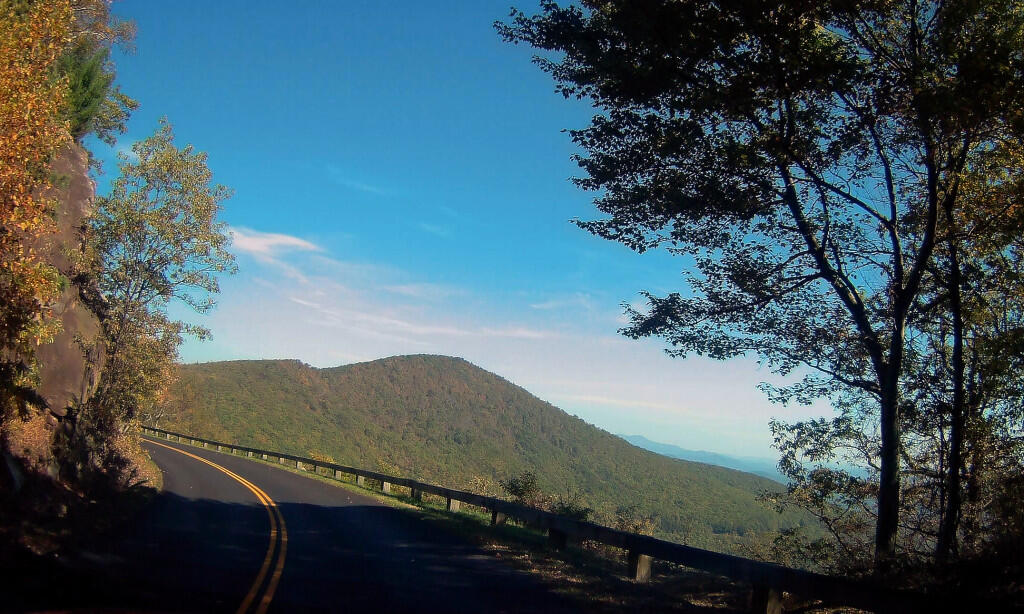 Photo: Descending Hill On Blue Ridge Parkway