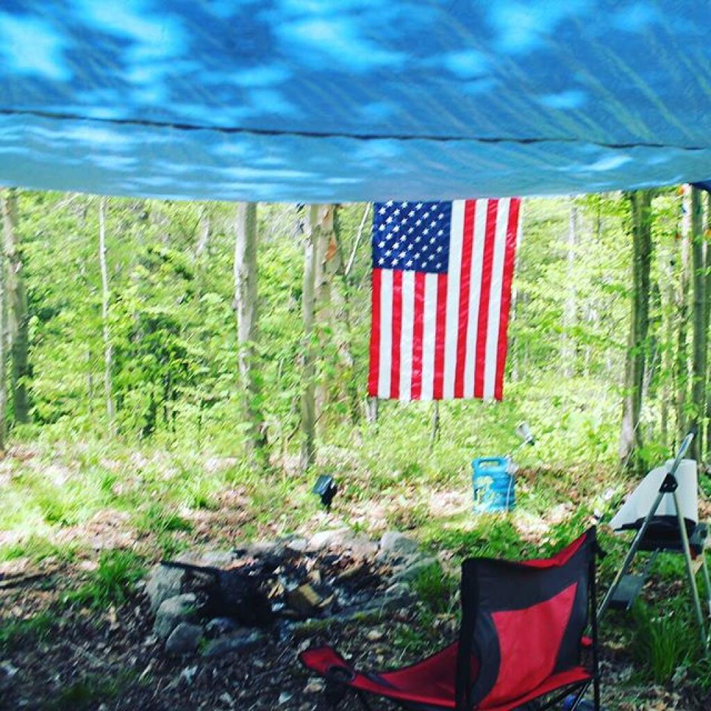 Photo: Under the tarp