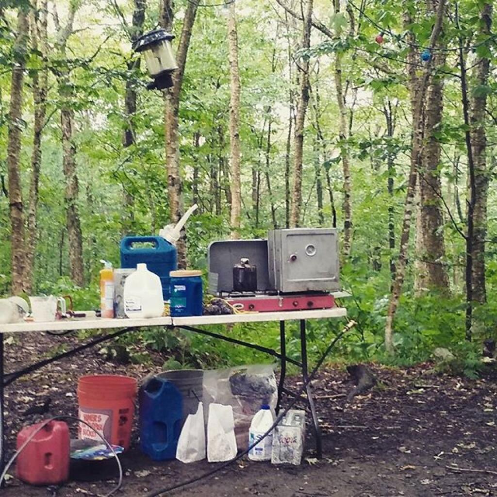 Photo: Breakfast in the rain