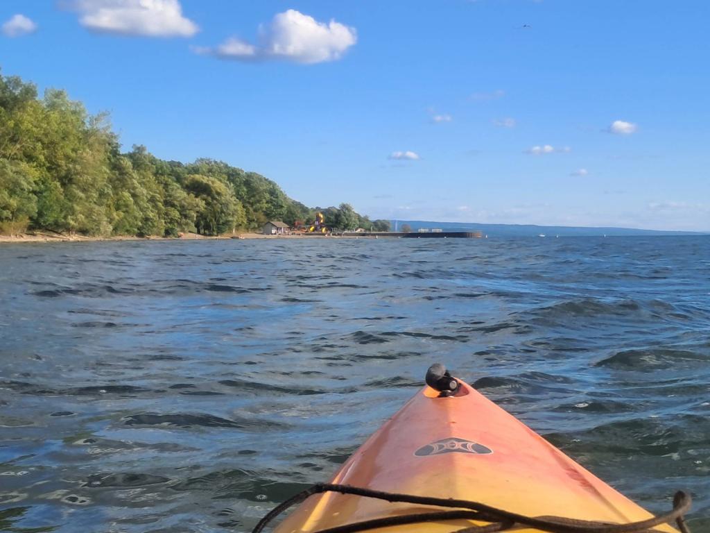 Photo: Choppy Paddling Seneca Lake Photo: Choppy Paddling Seneca Lake