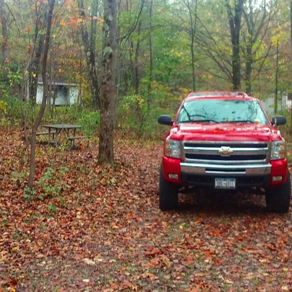 Photo: Campsites are a bit small and closely packed but not too bad