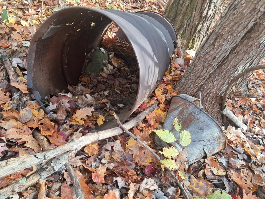 Photo: Old Burn Barrel