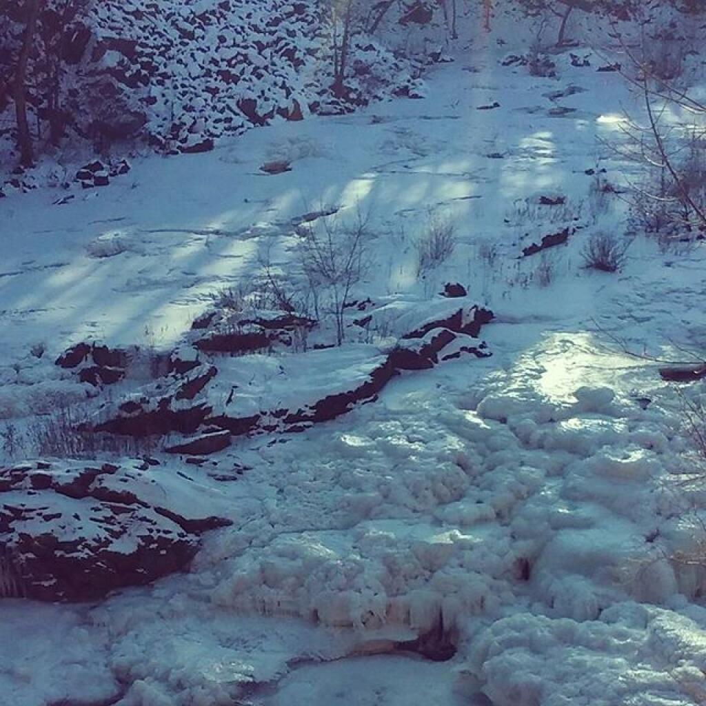 Photo: Frozen Normans Kill Falls