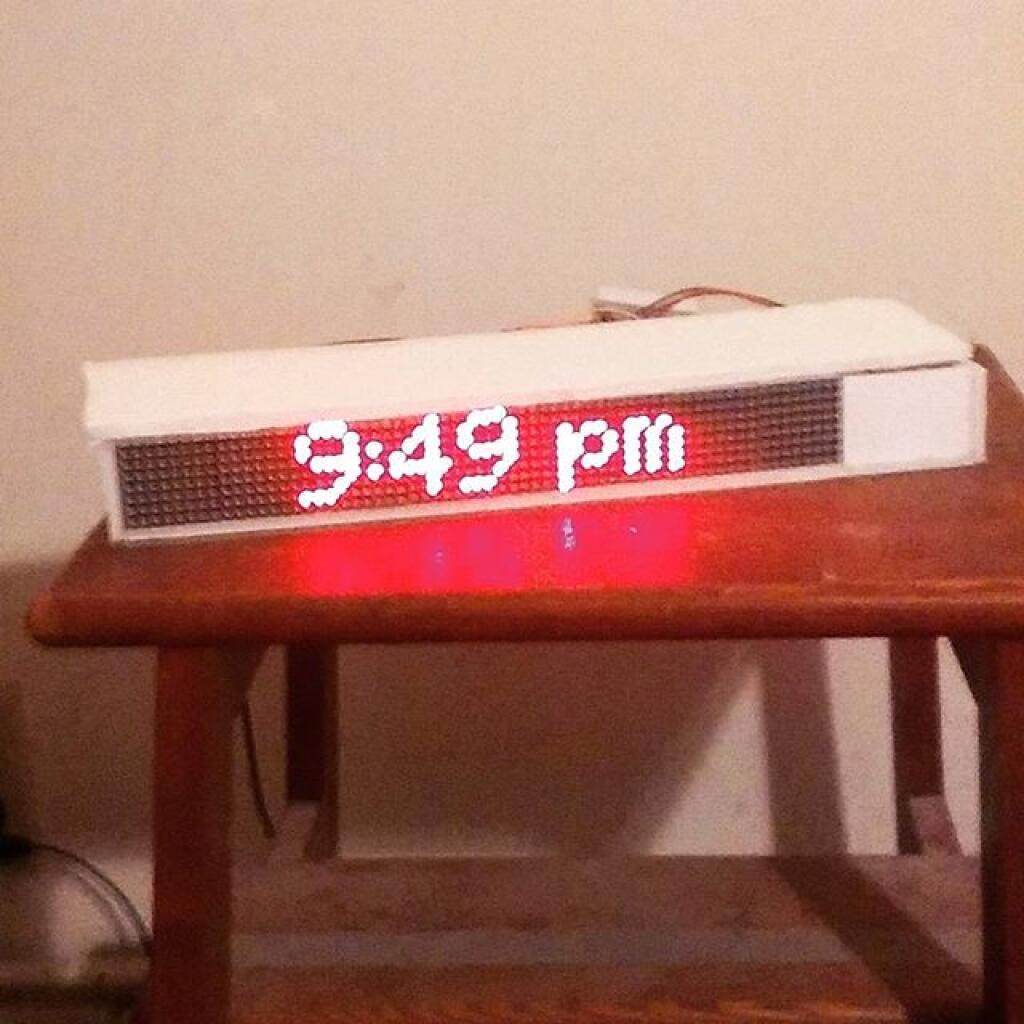 Photo: Working a better case for my Variable Message Sign / Countdown Clock