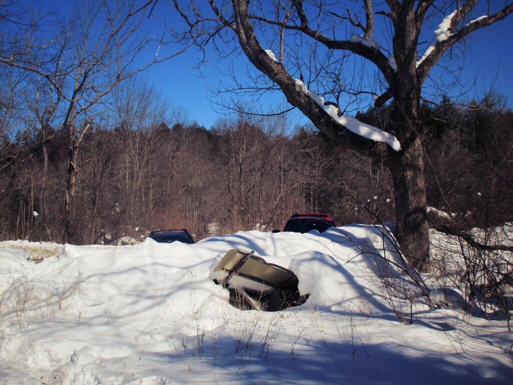 Photo: Snow Bank At End Of Old Partridge Run Road