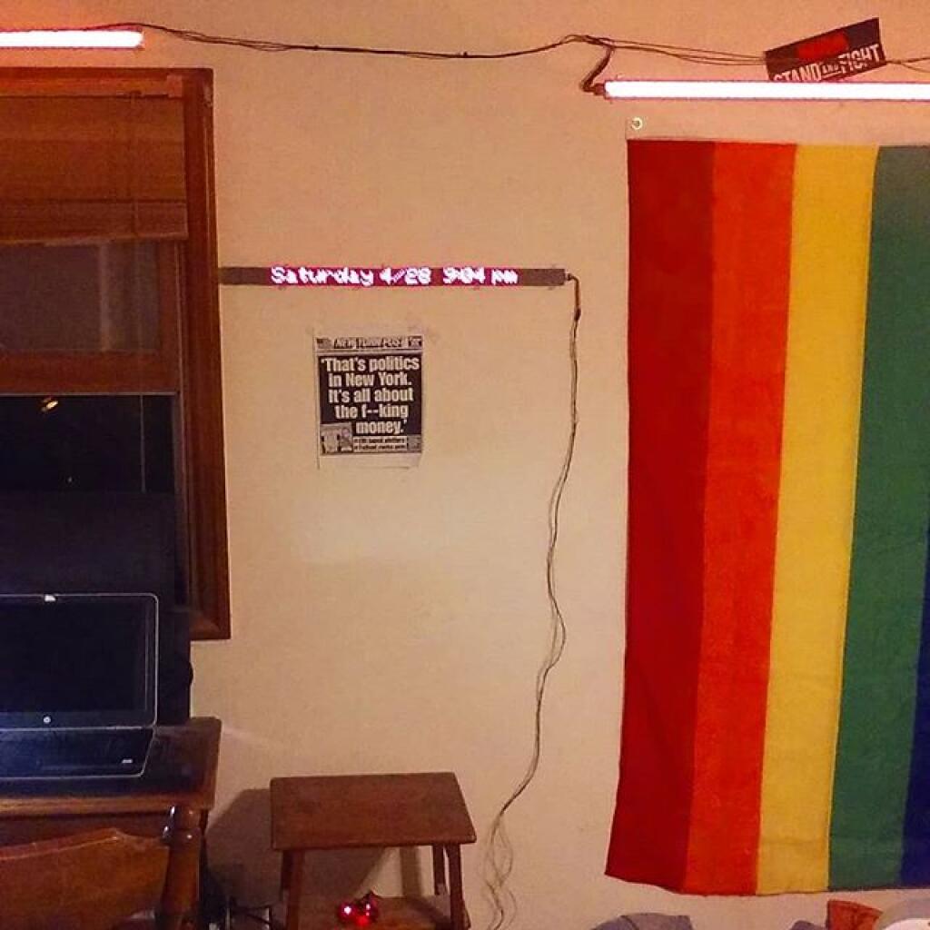 Photo: Big clock and message board I built.