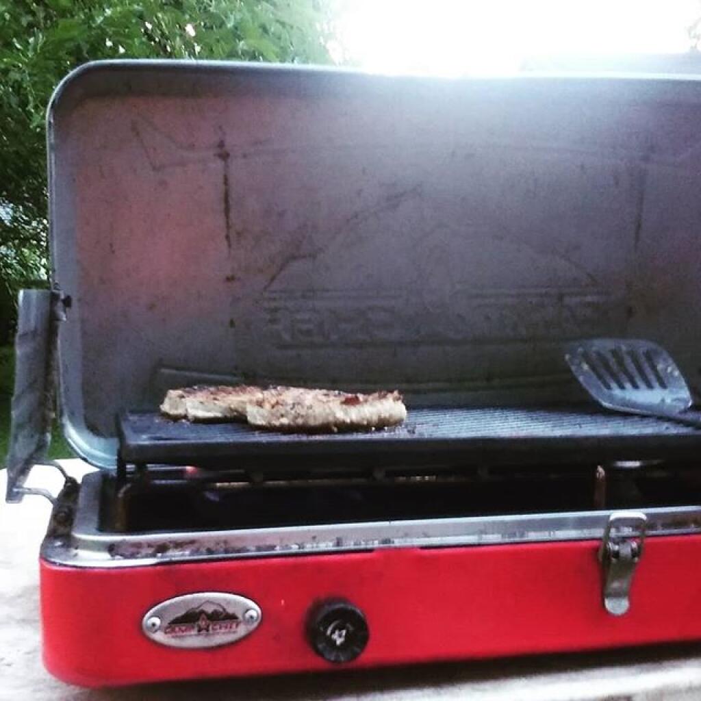 Photo: Making burgers