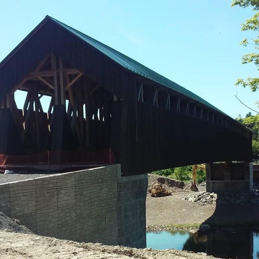 Photo: Ends of the bridge looks different