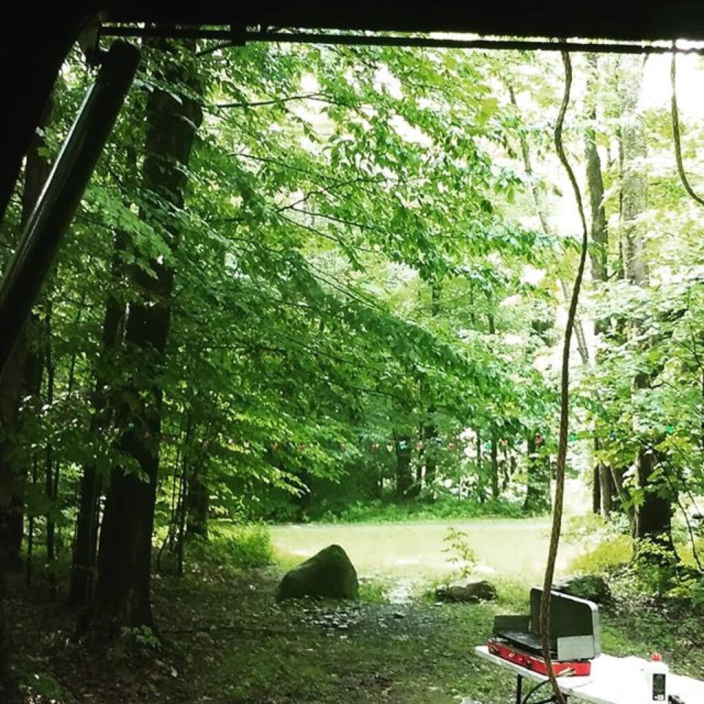 Photo: Sun is back out, time to make breakfast and pack up, get back on US 20 and head west