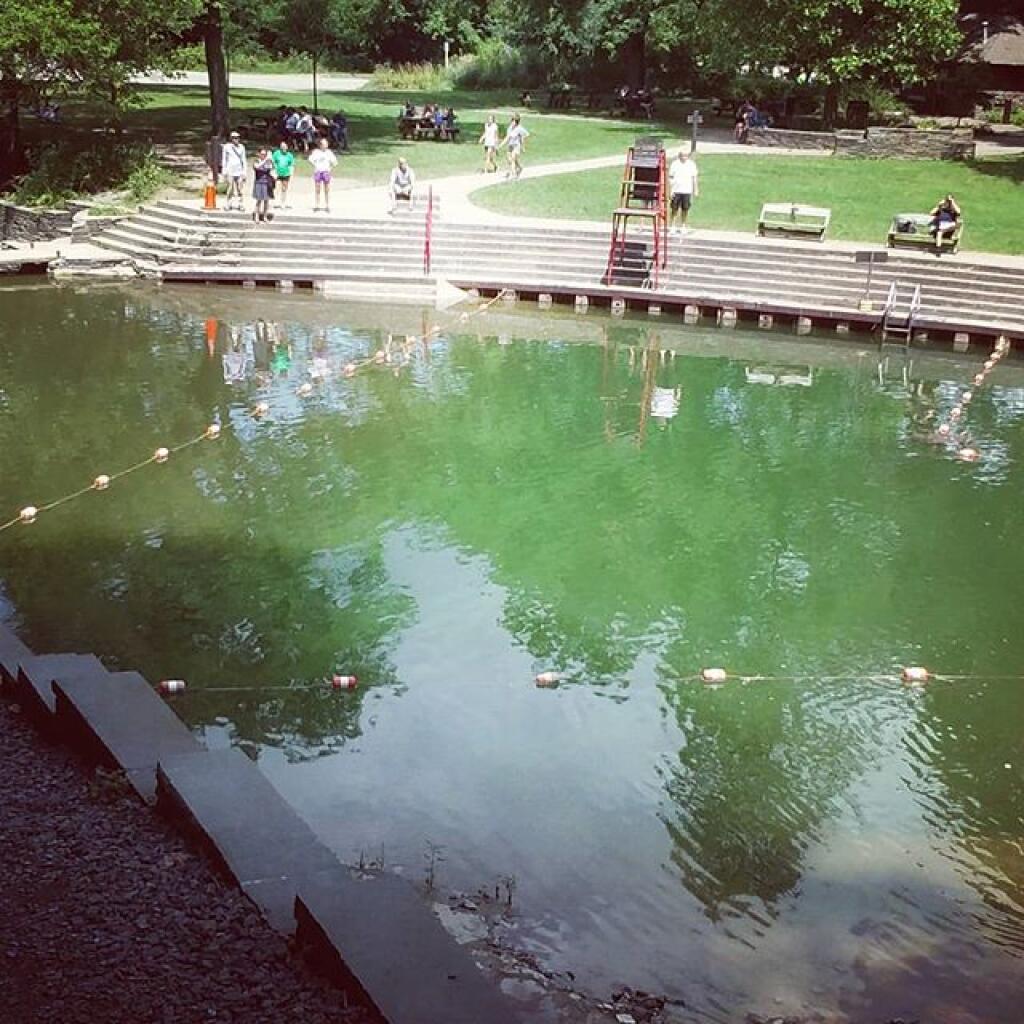 Photo: No swimming today at this park