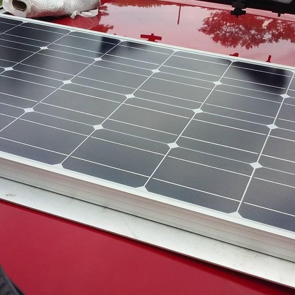 Photo: Cleaned the mud off the solar panel