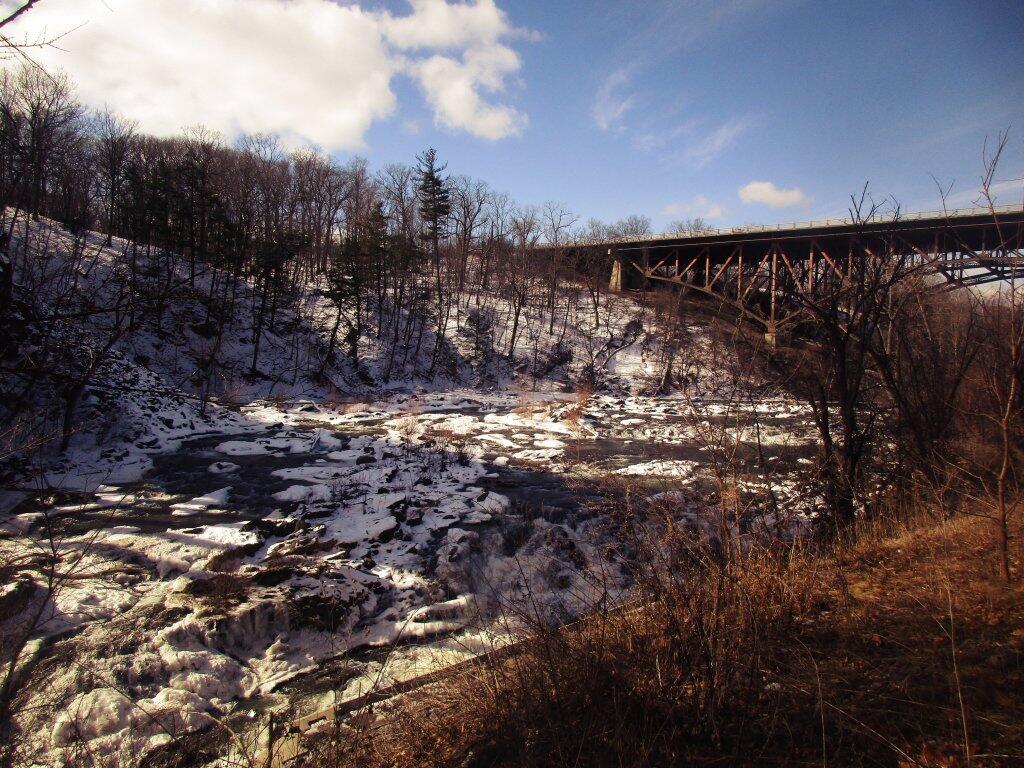 Photo: Wintery Normans Kill Falls