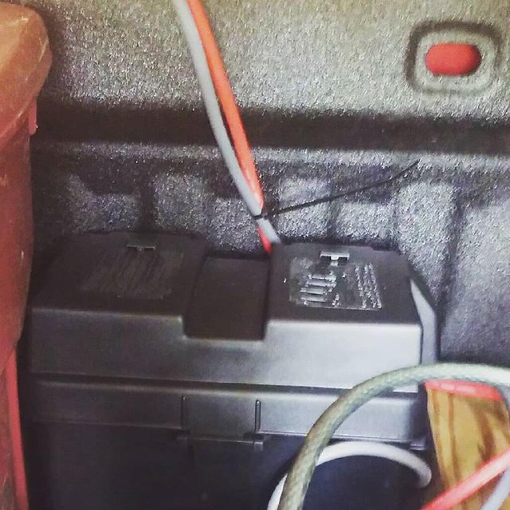 Photo: Doubled the size of the assessory battery bank (2x Group 24 DC) in my truck.