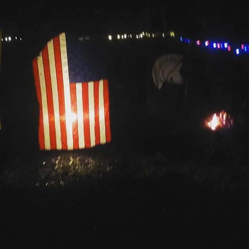 Photo: Hammock view at night