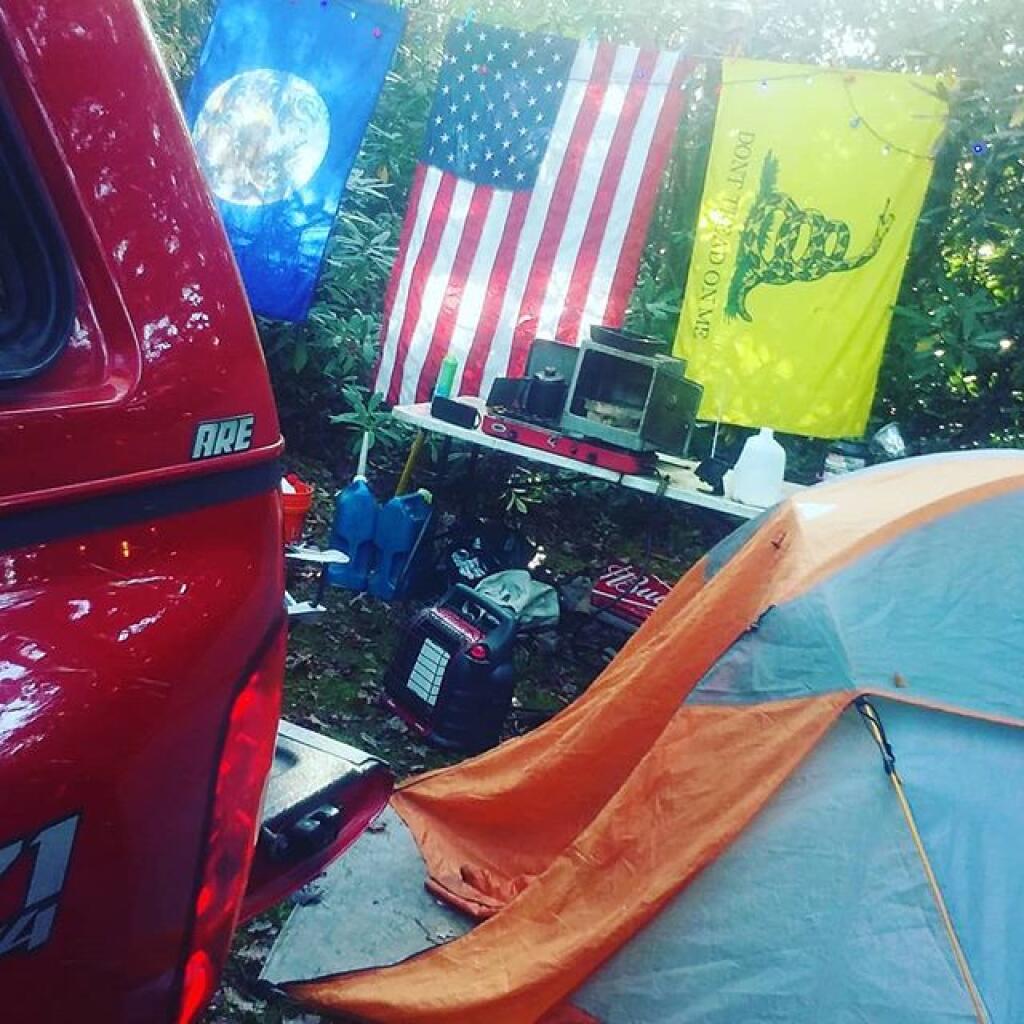 Photo: Small but beautiful campsite especially with the tent