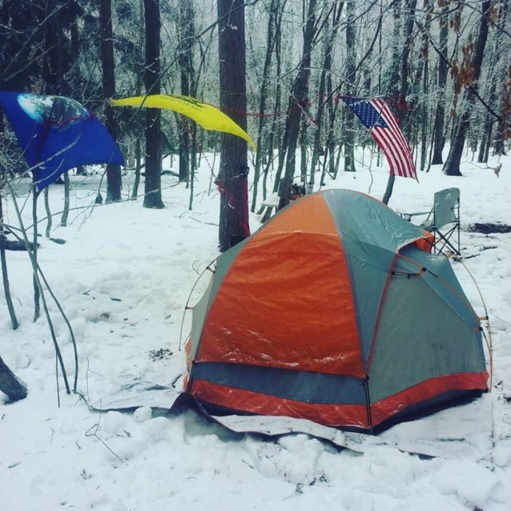 Photo: First morning at camp