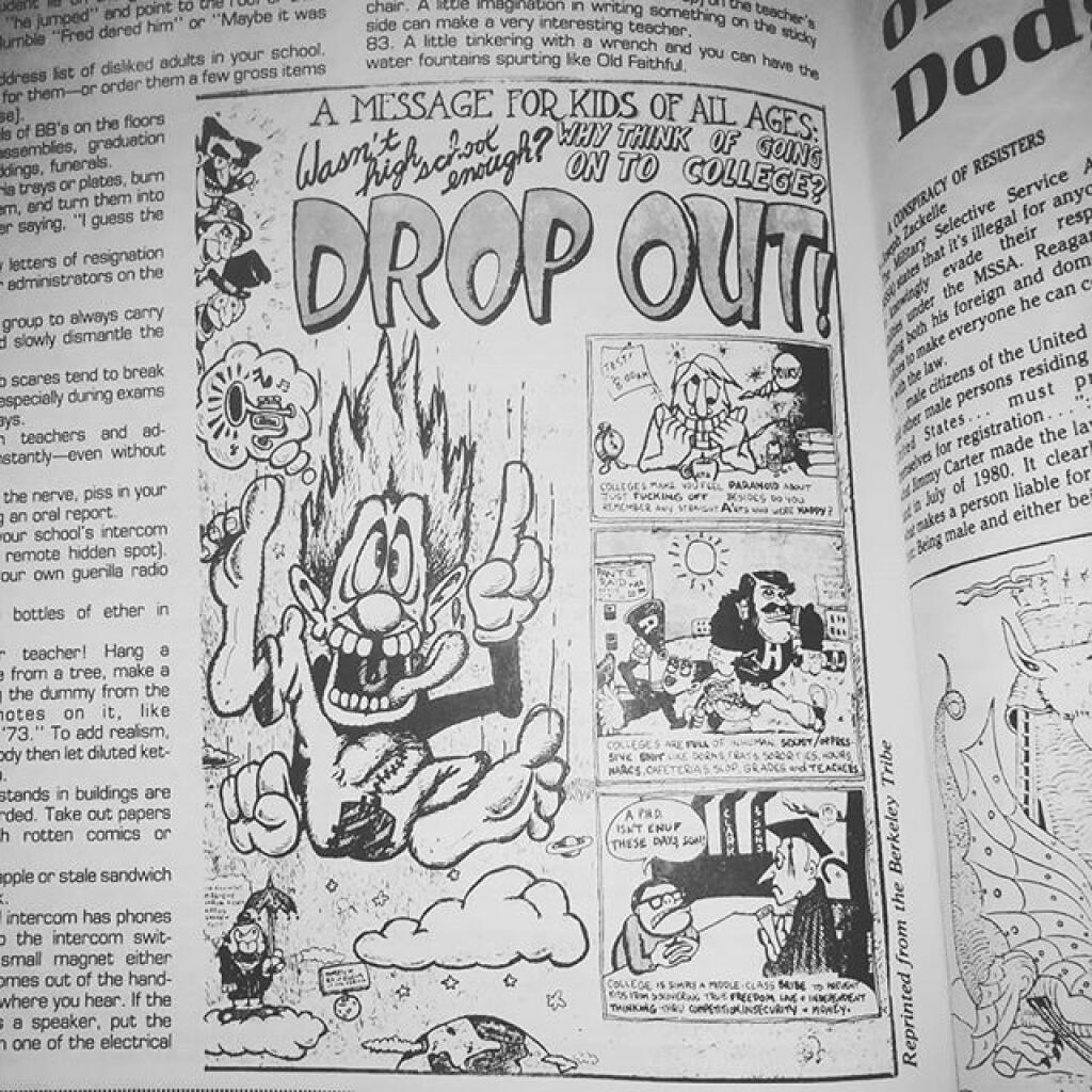 Photo: Drop out!