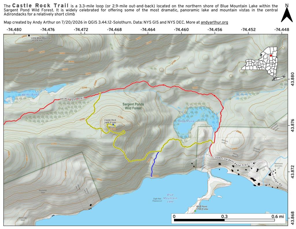 Map: Castle Rock Trail Map: Castle Rock Trail