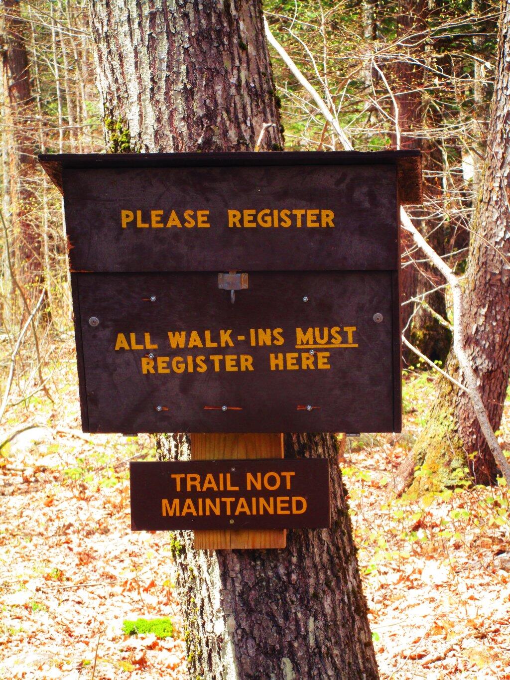 Photo: Trail Not Maintained