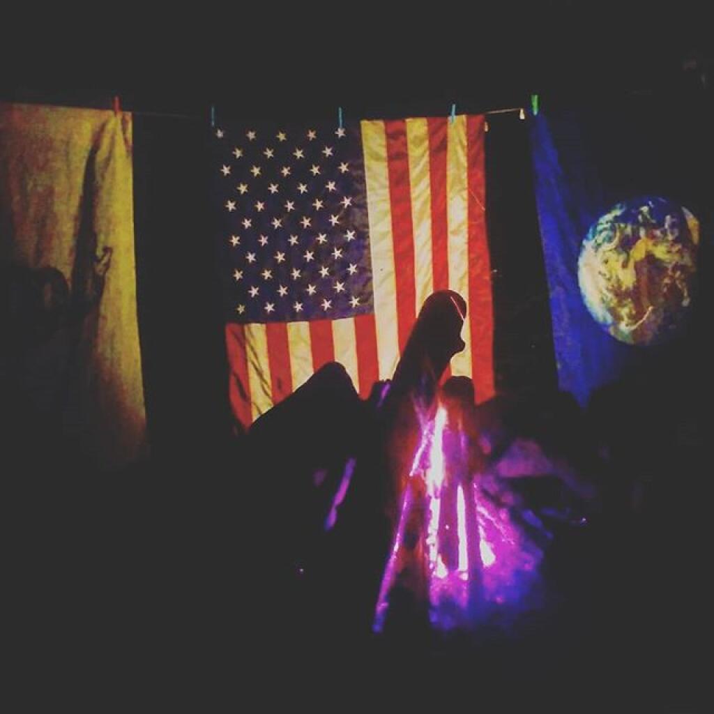 Photo: Smaller fire tonight