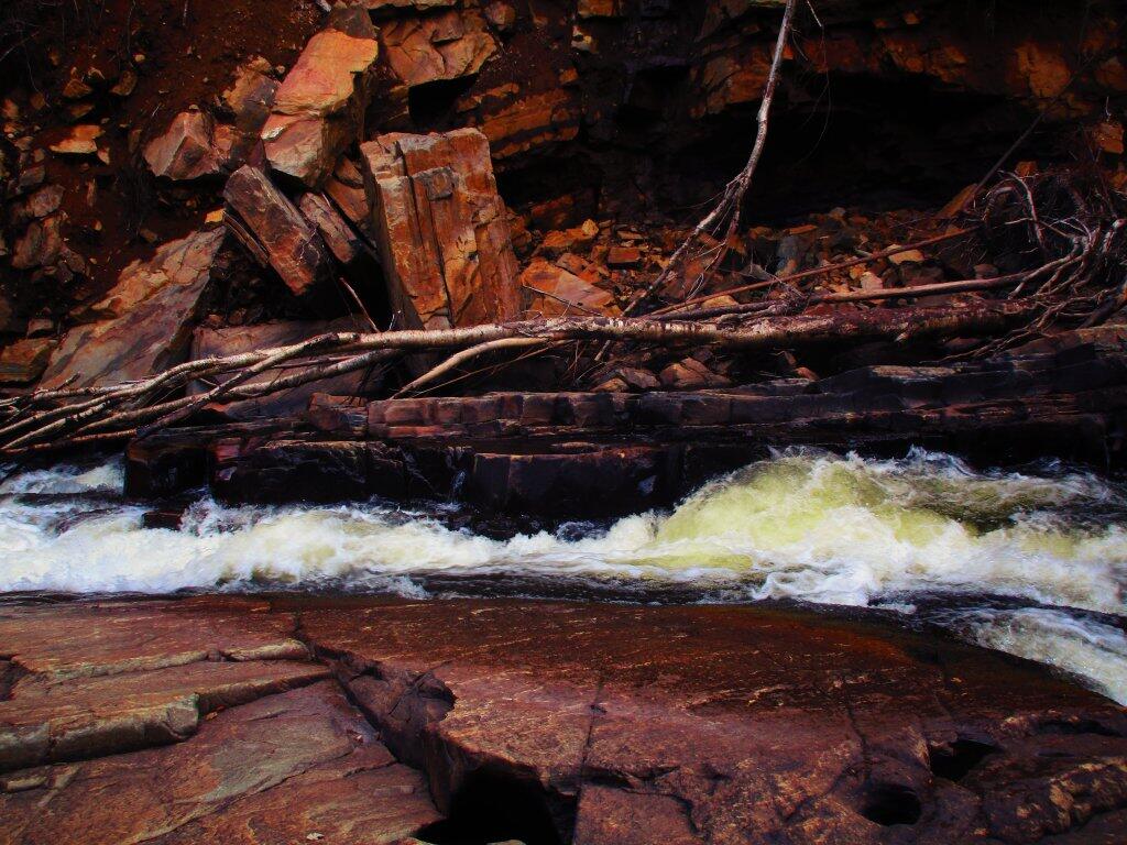 Photo: Narrow Sluice At Austin Falls