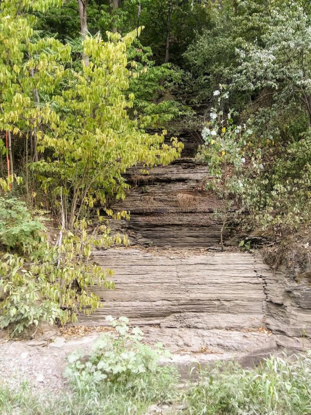Photo: A very dry waterfall