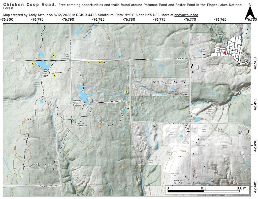Map: Chicken Coop Road